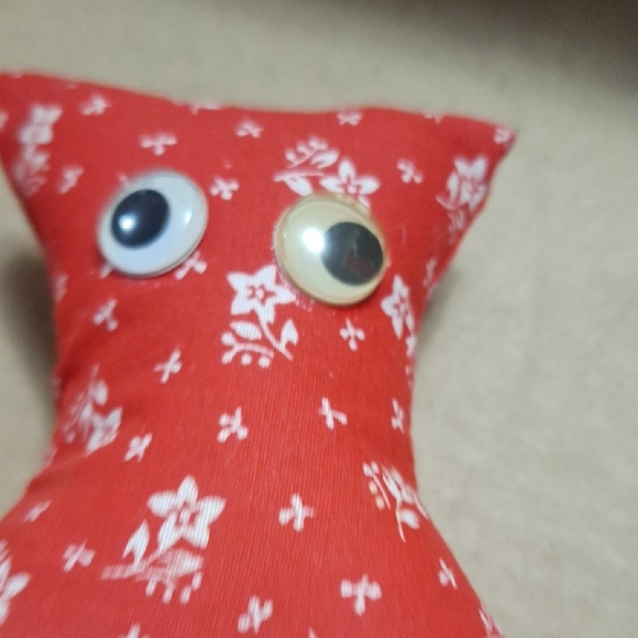 Red Floral Plush Toy Damn It Doll Great Stress - Picture 4 of 6